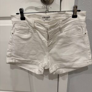 Frame Denim Women's White Jean Shorts